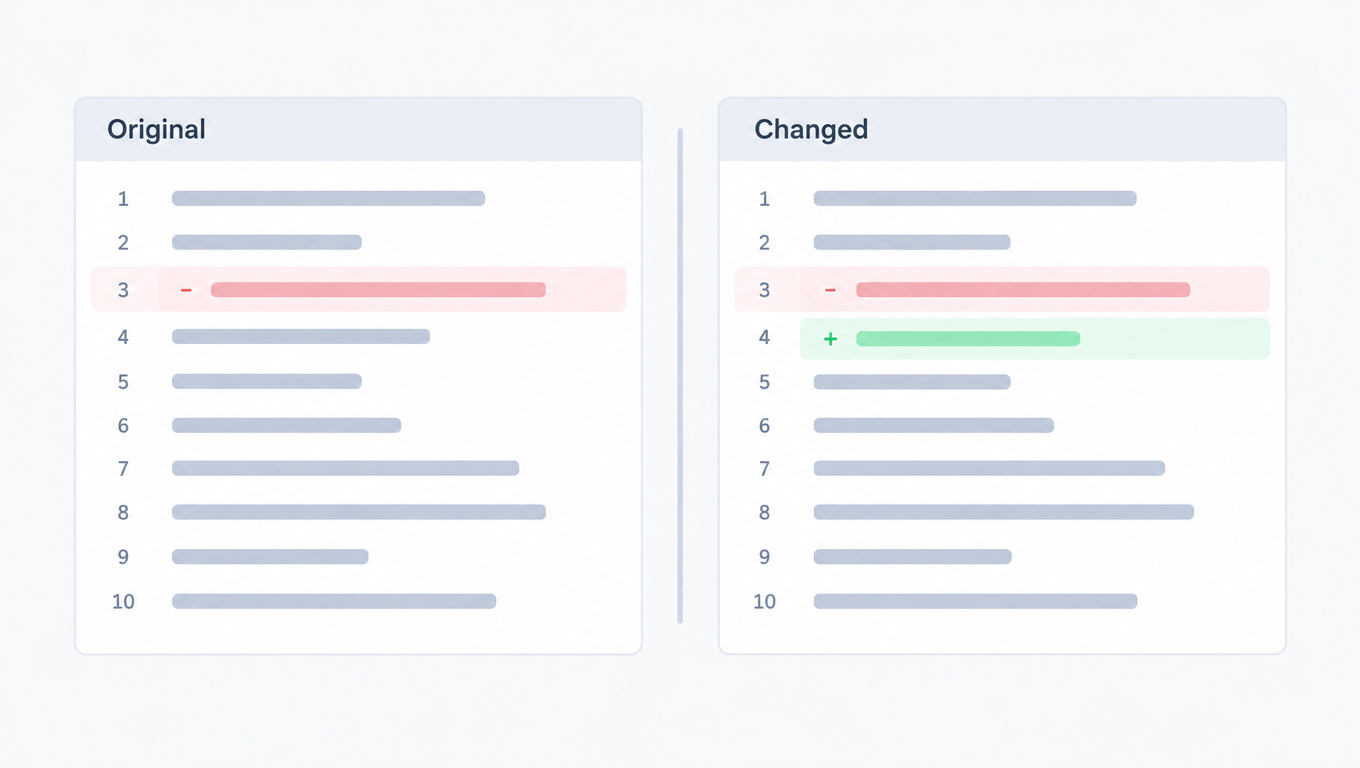 Text Difference Viewer