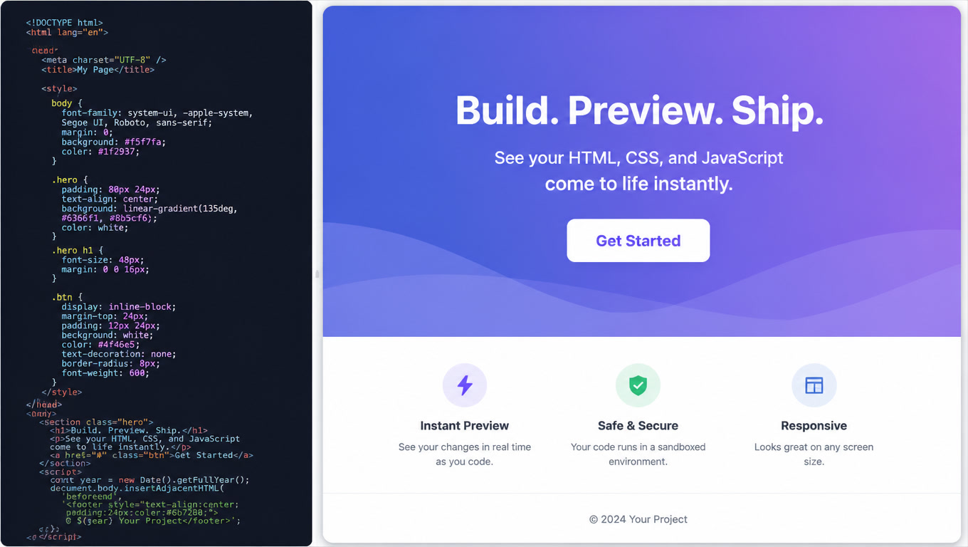 HTML Preview